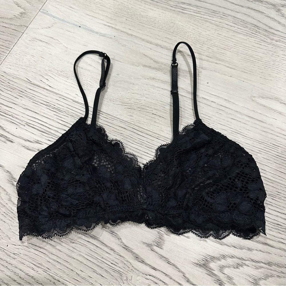 Sheer Black Lace Bralette